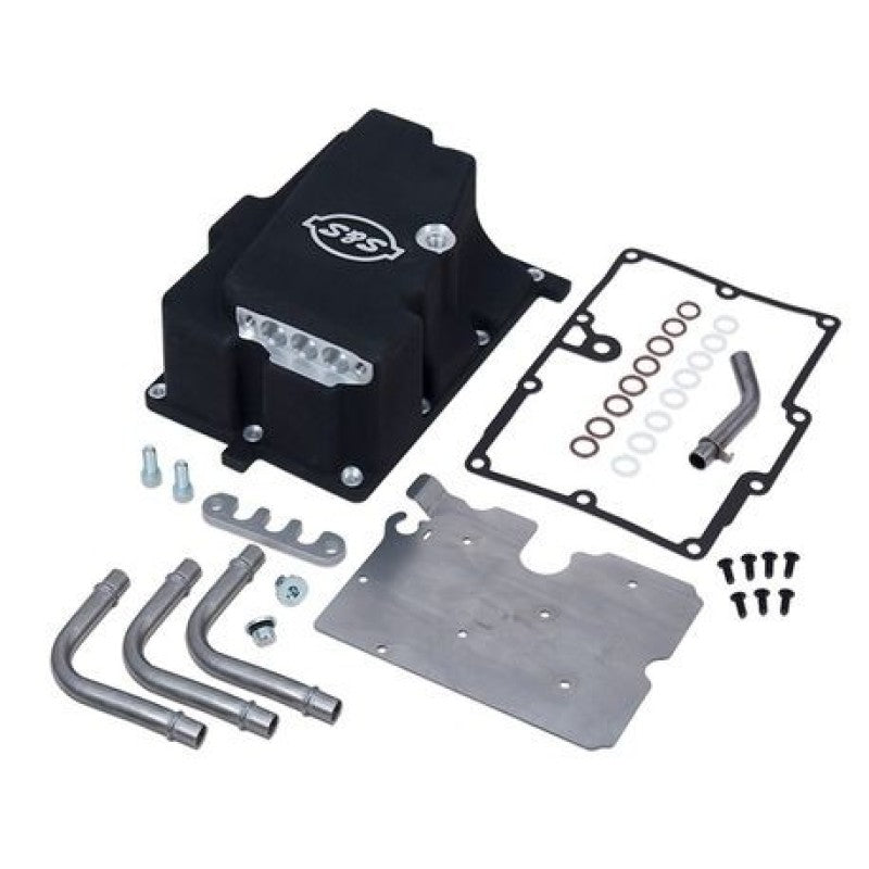 S&S Cycle 2006 Dyna Models Oil Supply Line Installation Kit - Wrinkle Black 310-0870 310-0870 Photo - Primary