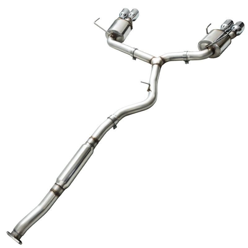 AWE Tuning 2015+ Subaru WRX VA Sedan Touring Edition Exhaust - Chrome Silver Tips (102mm) 3015-42098 3015-42098 Photo - out of package