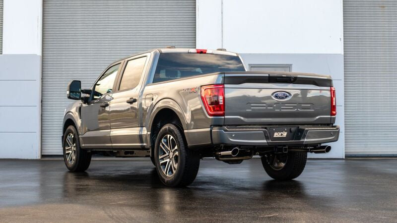 Borla F-150 2021 5.0L 4dr CC SB EC STB Lariat/KR/Platinum/LTD 3/2.25 SRE Cat-Back ATAK CHR Tips 140867 140867 Photo - Close Up