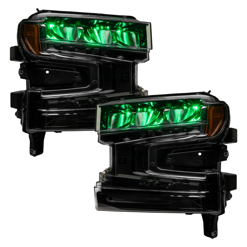 ORACLE Lighting Oracle 19-21 Silverado/Sierra 1500 RGB Demon Eye Headlight Upgrade Kit - ColorSHIFT w/o Controller 1440-334 1440-334 User 6