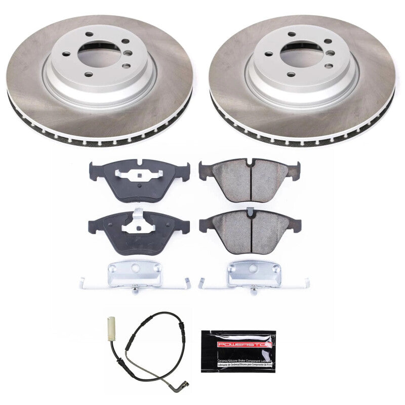 PowerStop Power Stop 07-10 BMW 335i Front Semi-Coated Rotor Kit SC5281 SC5281 Photo - Primary