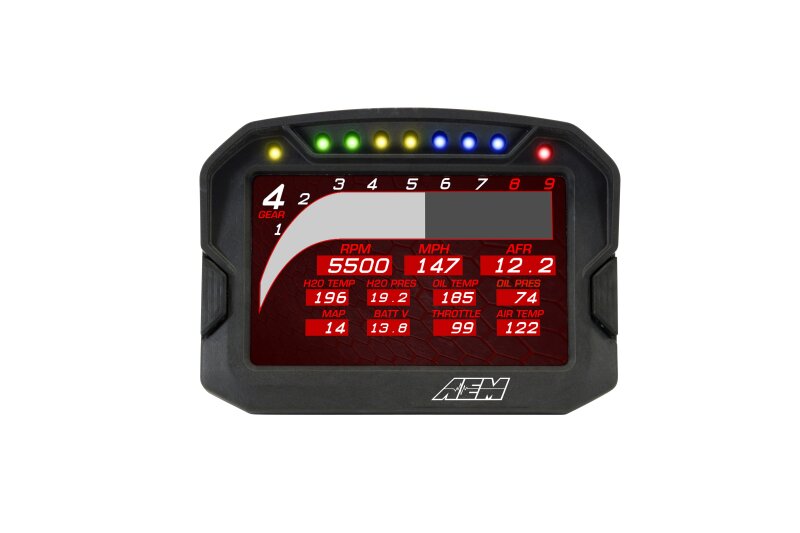 AEM CD-5LG Carbon Logging Digital Dash Display w/ Internal 10Hz GPS & Antenna 30-5603 30-5603 Photo - out of package