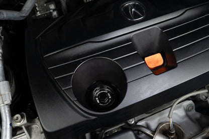 HPS Performance Billet Aluminum Engine Oil Cap Honda Accord, Black 5269-104WB