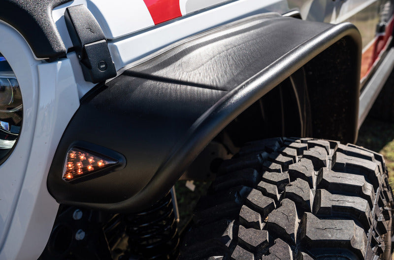 Bushwacker 2020 Jeep Gladiator Launch Edition Flat Style Flares 4pc - Black 10928-07 10928-07 Photo - Primary