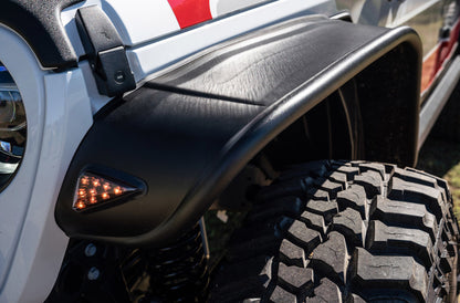Bushwacker 2020 Jeep Gladiator Launch Edition Flat Style Flares 4pc - Black 10928-07 10928-07 Photo - Primary