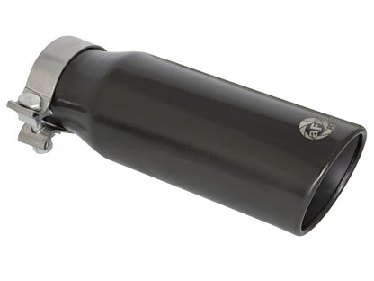 aFe MACH Force-Xp 3in 409 Stainless Steel Exhaust Tip Black - 3in In x 4in 49T30404-B121 Photo - Primary