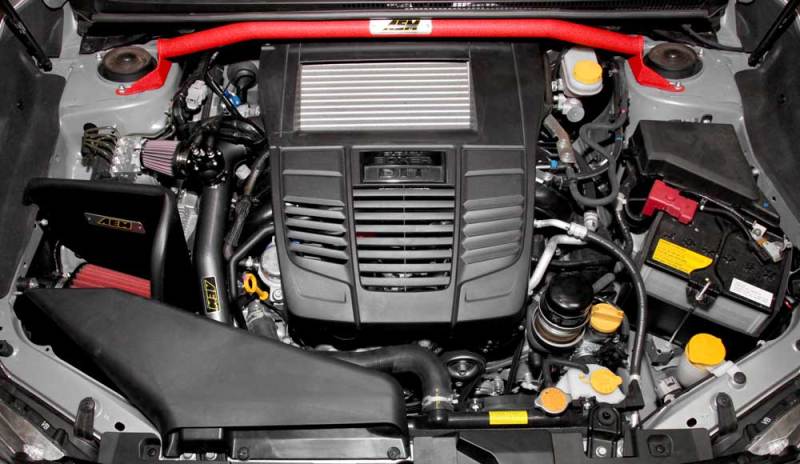 AEM Induction AEM 2015 Subaru WRX/STI 2.0L/2.5L Strut Bar 29-0011WR 29-0011WR Photo - Mounted