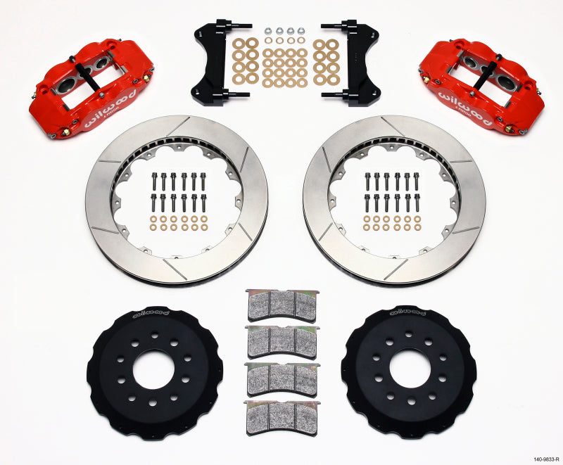 Wilwood Narrow Superlite 6R Front Hat Kit 13.06in Red 98-02 Camaro/Firebird 140-9833-R 140-9833-R Photo - Primary