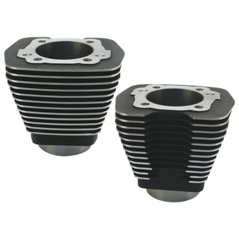 S&S Cycle 84-99 BT w/ 96in Engines w/ Stock Heads 3-5/8in Bore Cylinders - Wrinkle Black 91-7700 91-7700 User 1