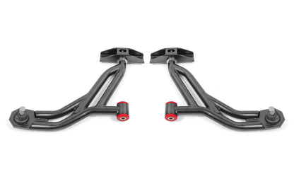 BMR Suspension BMR 10-14 Ford Mustang / Shelby GT500 Non-Adj. Lower A-Arms (Poly/Delrin) - Black Hammertone AA754H AA754H Photo - Primary