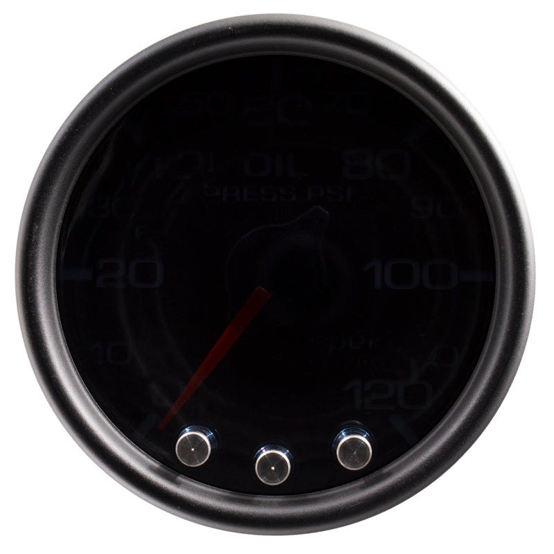 Autometer Spek-Pro Gauge Oil Press 2 1/16in 120psi Stepper Motor W/Peak & Warn Blk/Smoke/Blk P32552 P32552 User 2