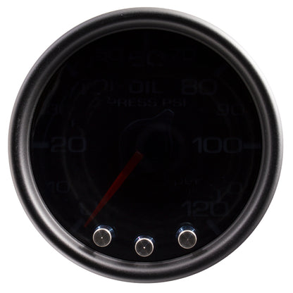 Autometer Spek-Pro Gauge Oil Press 2 1/16in 120psi Stepper Motor W/Peak & Warn Blk/Smoke/Blk P32552 P32552 User 2