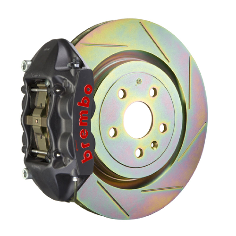 Brembo SS Rear GTS BBK 4 Piston Cast 365x28 1pc Rotor Slotted Type-1-Black HA 2P5.8503AS 2P5.8503AS Photo - Primary