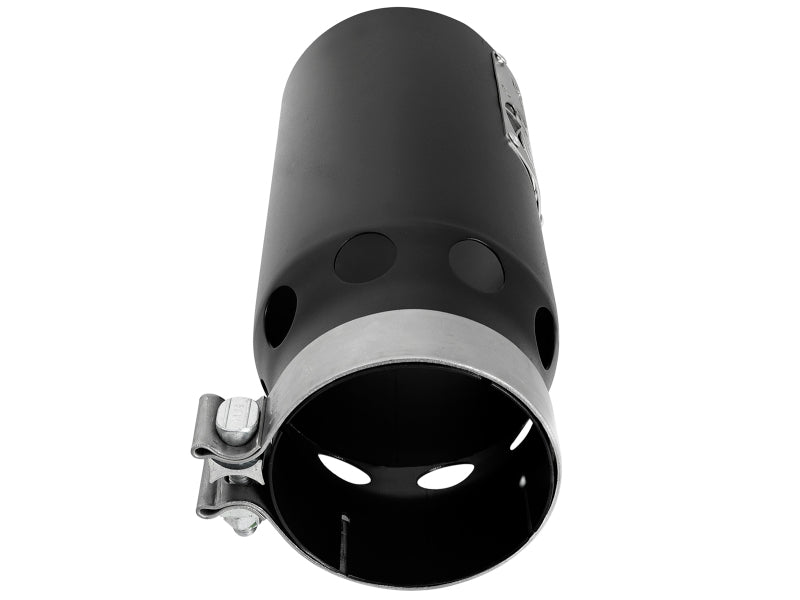 aFe MACH Force-Xp 4in 409 Stainless Steel Exhaust Tip Black 49T40501-B122 Photo - Unmounted