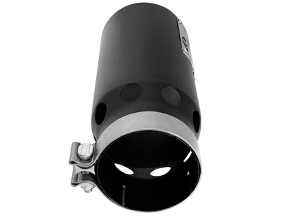 aFe MACH Force-Xp 4in 409 Stainless Steel Exhaust Tip Black 49T40501-B122 Photo - Unmounted