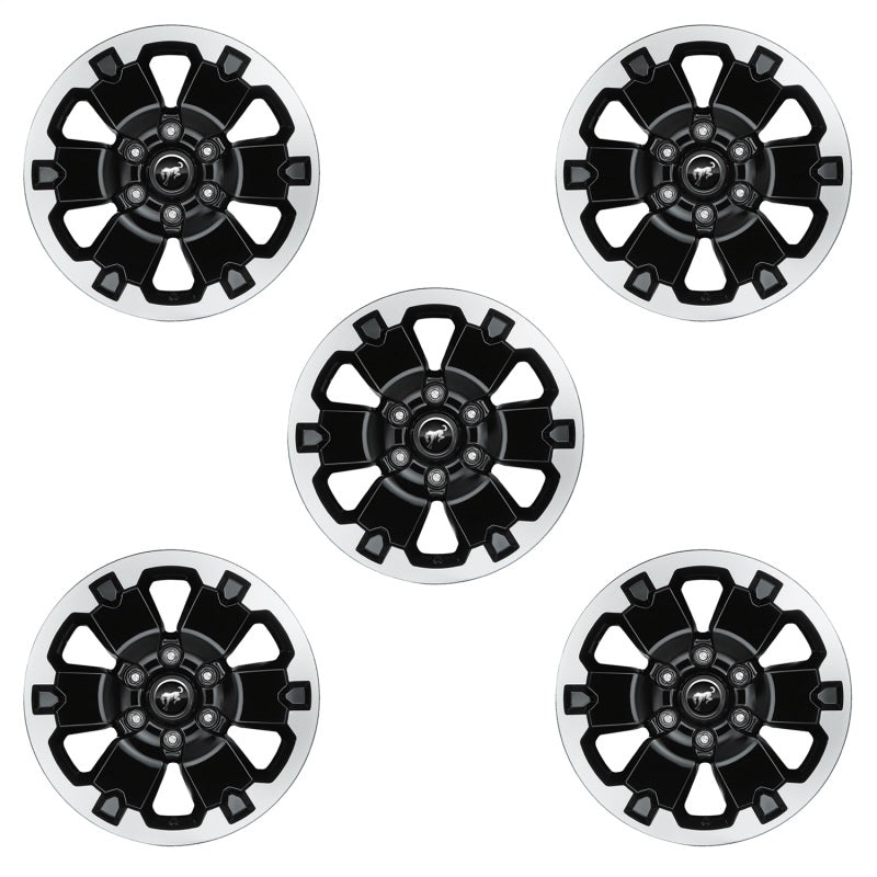 Ford Racing 21-22 Bronco 18in Black Machined Face Wheel Kit M-1007K-BB5 M-1007K-BB5 Photo - Primary