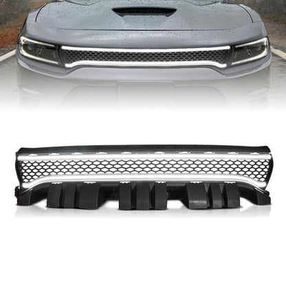 ANZO 15-23 Dodge Charger Black LED Grille w/ Initiation & Running Light/DRL Bar 901028 901028 Photo - Primary
