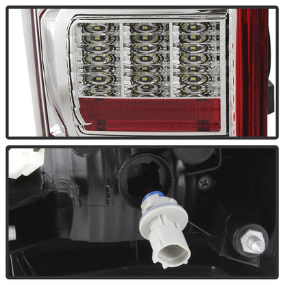 SPYDER xTune 16-18 Toyota Tacoma Light Bar LED Tail Lights - Chrome (ALT-JH-TTA16-LBLED-C) 9041709 9041709 Photo - Unmounted