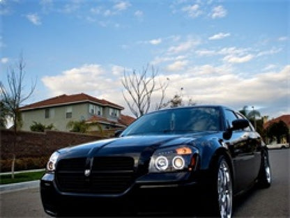 Spyder Dodge Magnum 05-07 Projector Headlights CCFL Halo LED Blk PRO-YD-DMAG05-CCFL-BK 5009852 5009852 Photo - Mounted
