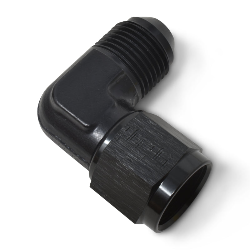Russell 90° Female AN To Male AN (Black Finish) 614805 Photo - out of package