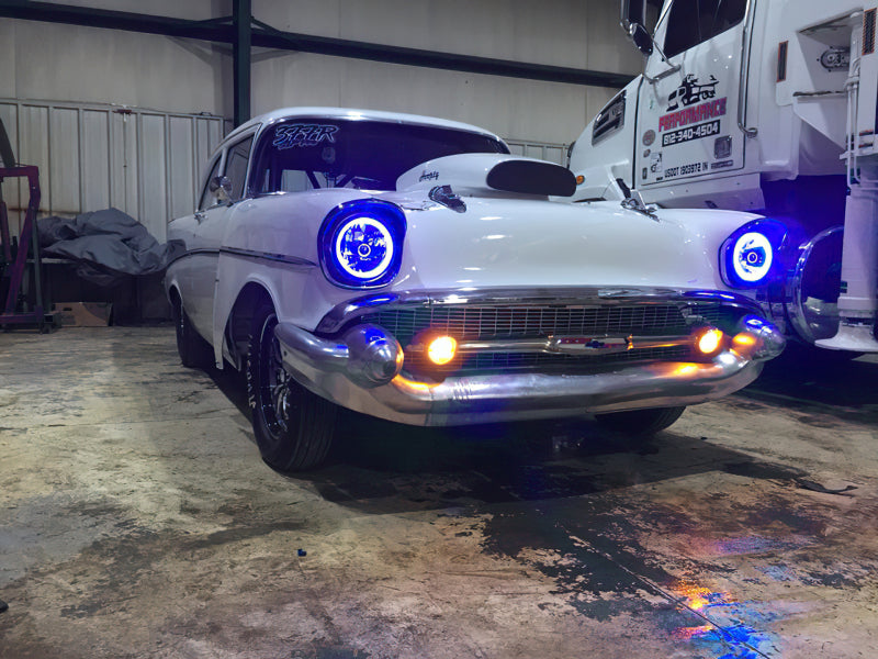 ORACLE Lighting Oracle Pre-Installed Lights 7 IN. Sealed Beam - Blue Halo 6905-002 6905-002 Photo - lifestyle view