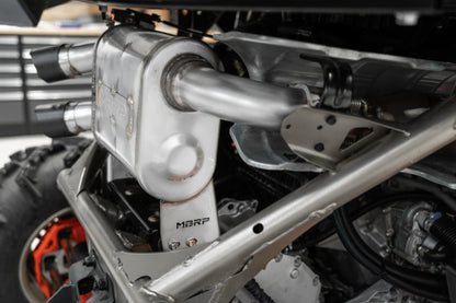 MBRP 17-18 Can-Am Maverick X3 Dual Out Active Exhaust AT-9208AS AT-9208AS Photo - Mounted