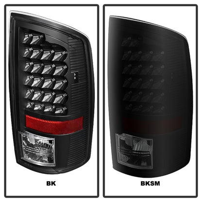 SPYDER Xtune Dodge Ram 02-06 1500 / Ram 2500/3500 03-06 LED Tail Light Black Smoke ALT-JH-DR02-LED-BKSM 5077509 5077509 Photo - Unmounted