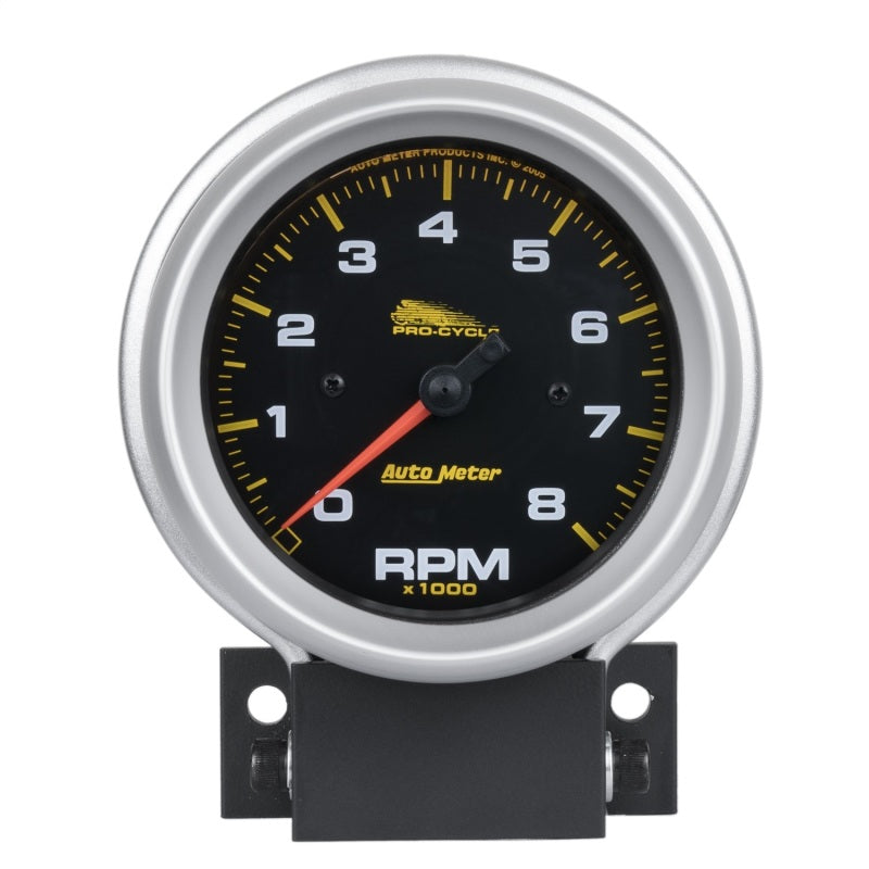 Autometer Pro-Cycle Gauge Tach 3 3/4in 8K Rpm 2 & 4 Cylinder Black Pro-Cycle 19201 19201 Photo - Primary
