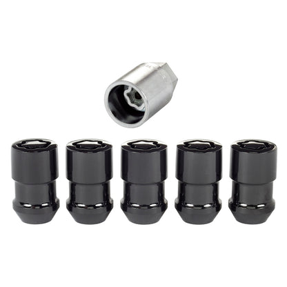McGard Wheel Lock Nut Set - 5pk. (Cone Seat) M12X1.5 / 3/4 Hex / 1.46in. Length - Black 24526 24526 Photo - Primary