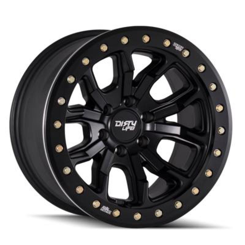 Dirty Life 9303 DT-1 17x9 / 5x127 BP / -12mm Offset / 78.1mm Hub Matte Black Wheel - Beadlock 9303-7973MB12 9303-7973MB12 User 1