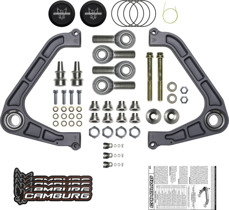 Camburg Chevy/GMC 1500 2WD/4WD 19-23 KINETIK V2 Performance Billet Uniball Upper Arms CAM-210099-GRY CAM-210099-GRY Photo - out of package
