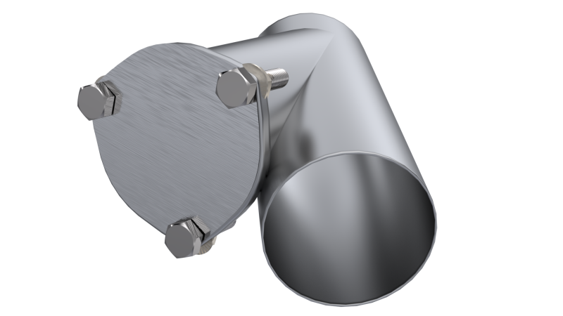 QTP 4in Weld-On QTEC Exhaust Cutout Y-Pipe 10400 10400 Photo - Primary
