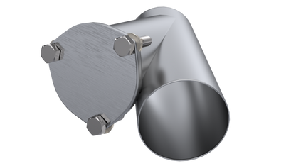 QTP 4in Weld-On QTEC Exhaust Cutout Y-Pipe 10400 10400 Photo - Primary