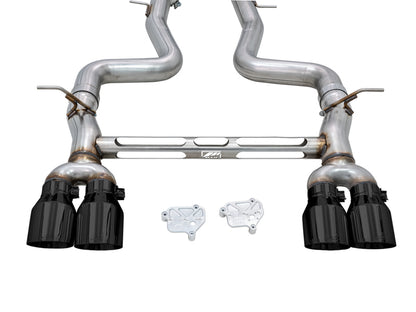 AWE Tuning BMW F8X M3/M4 Track Edition Catback Exhaust - Diamond Black Tips 3020-43087 3020-43087 Photo - out of package