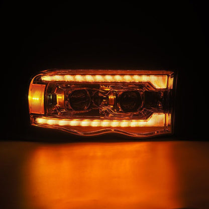 AlphaRex 02-05 Dodge Ram 1500 LUXX LED Proj Headlights Plank Style Chrome w/Activ Light/Seq Signal 880568 880568 User 4