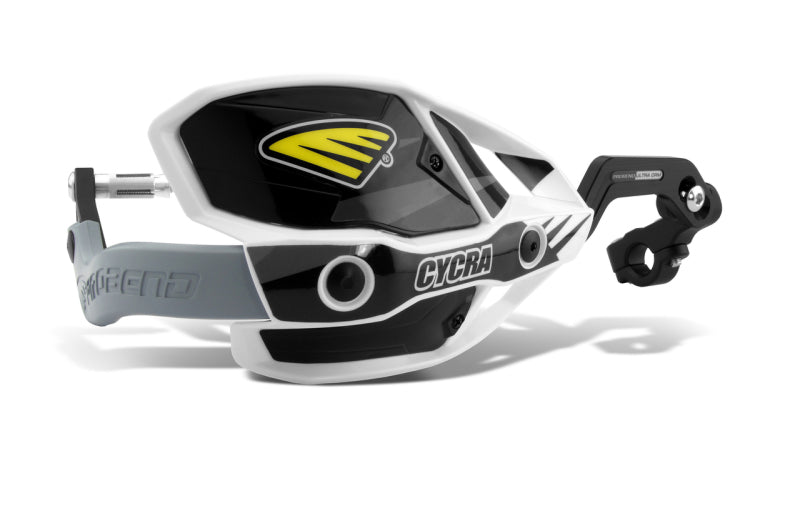 Cycra CRM Ultra 1-1/8 in. Clamp w/White Shields/Black Covers 1CYC-7408-12X