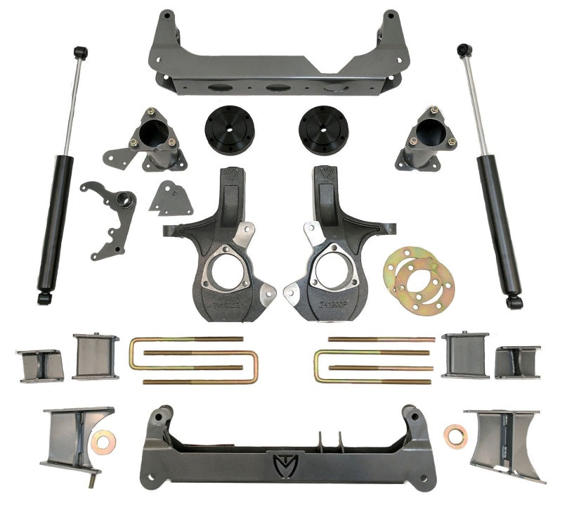 MaxTrac 14-18 GM K1500 4WD w/Stamped Steel Susp. (Non Magneride) 7in/7in MaxPro Spindle Lift Kit K941570A K941570A Photo - Primary