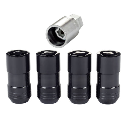 McGard Wheel Lock Nut Set - 4pk. (Cone Seat) M14X1.5 / 21mm & 22mm Dual Hex / 1.965in. L - Black 24220 24220 Photo - Primary