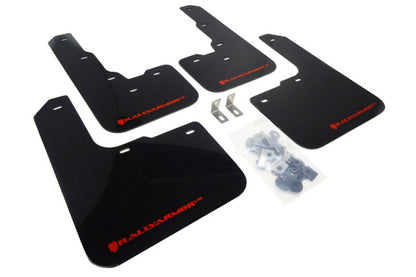 Rally Armor 2013+ Dodge Dart Mud Flaps Red Logo 0UP4L MF39-UR-BLK/RD Photo - Primary