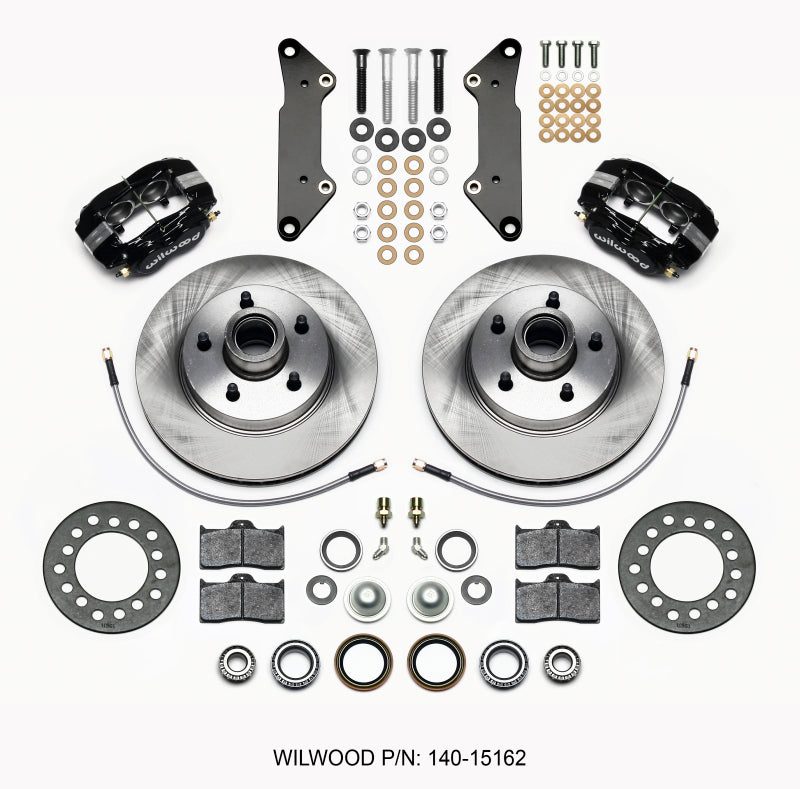 Wilwood Kit,Front,Cadillac 57-60,FDL-M,11.88 RTR,Blk,w/Lines 140-15162 Photo - Primary