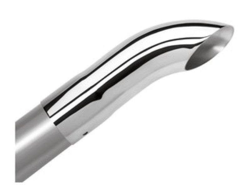 Borla Universal Polished Tip Single Round Turndown/Turnout (inlet 3in. Outlet 3in) *NO Returns* 20140 20140 Photo - Primary