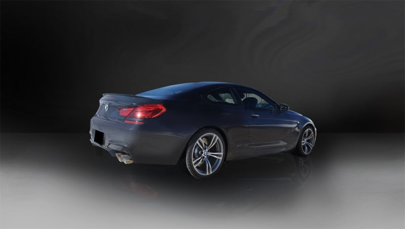 Corsa Performance 12-15 BMW M6 F12 / F13 / F06 Polished Sport Axle-Back Exhaust 14929 Photo - Mounted