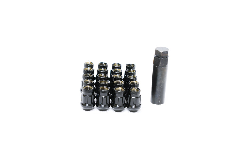 Wheel Mate Muteki HR38 Open End Lug Nuts 12x1.25 Black Chrome / Red Ring HR3805BR HR3805BR Photo - Primary
