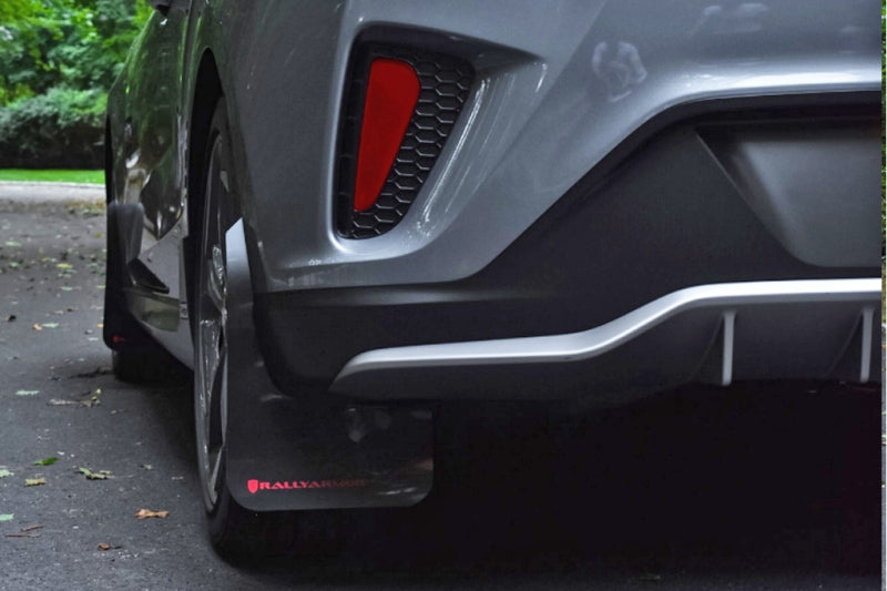 Rally Armor 2019+ Hyundai Veloster Turbo R-Spec UR Black Mud Flap w/ Dark Grey Logo MF58-UR-BLK/DGRY MF58-UR-BLK/DGRY User 3