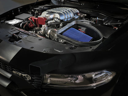aFe Dodge Charger SRT Hellcat Redeye 21-23 V8-6.2L Track Series Stage-2 Carbon Fiber Intake Pro 5R 57-10027R 57-10027R Photo - Mounted