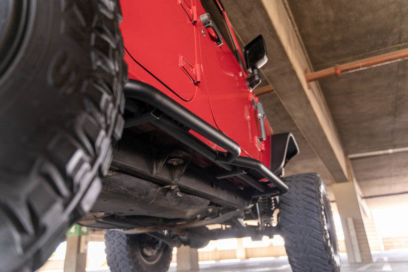 DV8 Offroad 07-18 Jeep Wrangler JK (4 Door Only) OE Plus Side Steps SRJK-08 SRJK-08 Photo - Unmounted