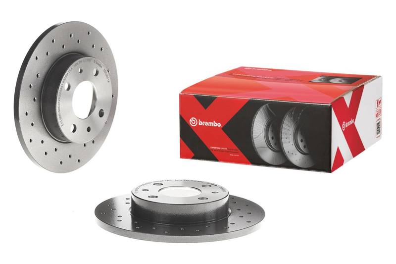 Brembo OE Brembo 13-16 Porsche Boxster/14-16 Cayman Front Drilled UV Coated Rotor 09.N287.21 09.N287.21 Photo - Primary