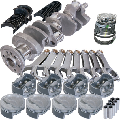 Eagle Chevrolet Small Block Rotating Assembly +.030 Bore 6in H-Beam Rods 3.75 Stroke 12508030 12508030 Photo - Primary