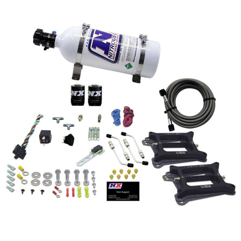 Nitrous Express Dual/4150/Gasoline Nitrous Kit (50-300HP) w/5lb Bottle 30240-05 30240-05 Photo - Primary