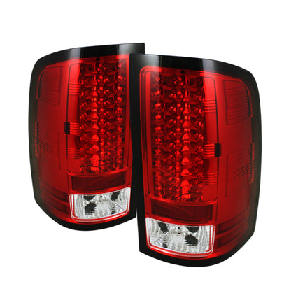 Spyder GMC Sierra 07-13 (Not 3500 Dually 4 Rear Wheels)LED Tail Lights Red Clear ALT-YD-GS07-LED-RC 5014955 5014955 Photo - Primary